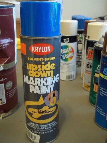 KRYLON UPSIDE DOWN MARKING PAINT SPRAY BLUE 7163 17 OUNCE CAN SOLVENT BASED