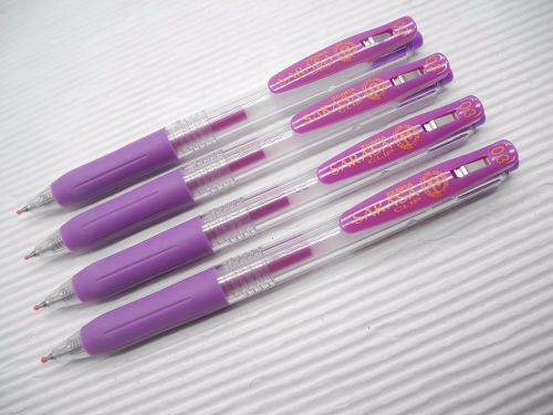 5pcs New Zebra Sarasa Clip 0.3mm roller ball  pen Purple smooth(Japan)