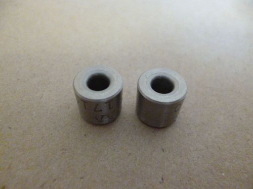 3/16&#034; ID x 13/32&#034; OD x 3/8&#034; TALL STAINLESS STEEL STANDOFF BUSHING SPACERS 2pc.
