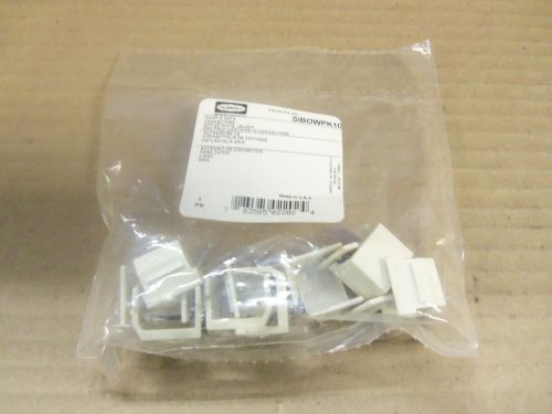 New hubbell sibowpk10 bag of 10 snap in data connectors office white blank for sale