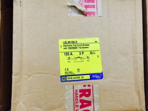 LEL36150LS NEW IN BOX - SQUARE D CIRCUIT BREAKER 150 AMP MICROLOGIC TRIP