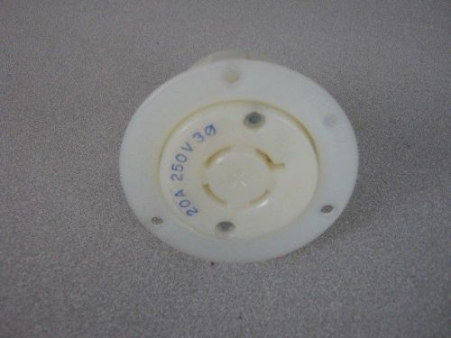 Hubbell electrical plug inlet twist lock receptacle 20a/250v/30 for sale