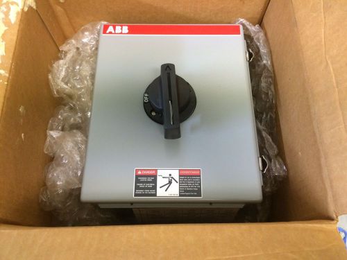 New in box abb 30a fusible disconnect switch fj302-3p99a for sale