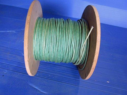 Srml wire green 12 awg 200&#039; ft fiber glass braid appliance hi temp motor stage for sale