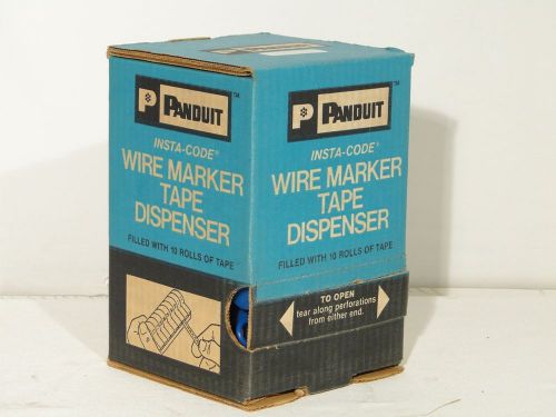 PANDUIT Insta-Code Wire Marker Tape Dispenser - 10 Rolls