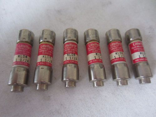 Lot of 6 Littelfuse KLDR 1 1/2A Fuses 1.5A 1.5 Amps Tested