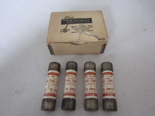 Box of 4 Shawmut OT50 Fuses 50A 50 Amps Tested