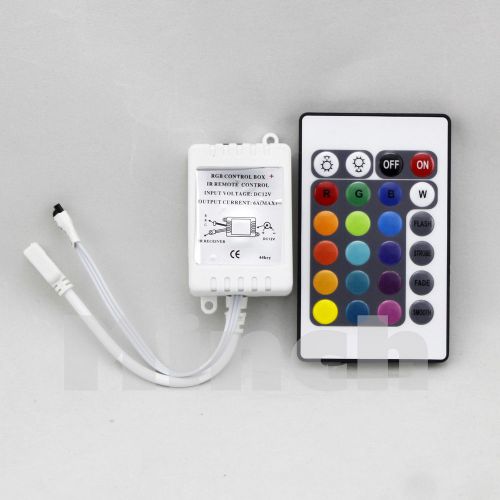Lower price 24key ir remote controller for 3528 5050 rgb led strip lights for sale