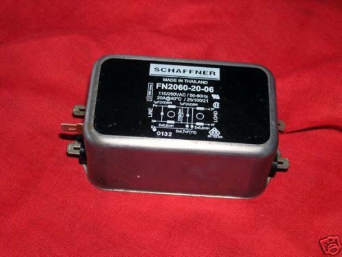 Schaffner FN2060-20-06 EMI Filter  20AMP  1 PHASE