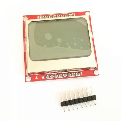 84x48 nokia lcd module blue backlight adapter pcb nokia 5110 lcd for arduino red for sale