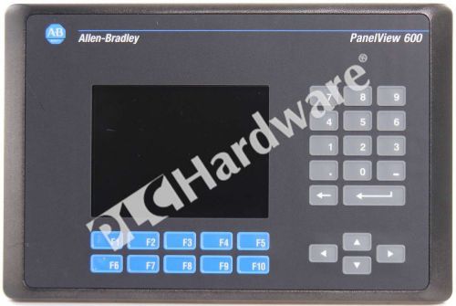 Allen-bradley 2711-k6c9 /b panelview 600 color keypad/dh-485/rs-232 ac frn 4.10 for sale