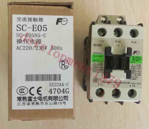 1PC New Fuji Electric Contactor SC-E05 220-230VAC
