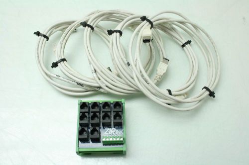 Automation Direct ZIPLink ZL-CDM-RJ12X10 Distribution Module RJ12 with Cables