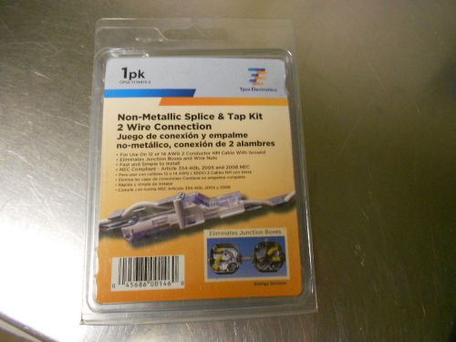 Tyco Non Metallic Splice+Tap Kit, 12-14 AWG, 2 WIre Connection CPGi-1116415-2