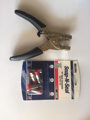 Belden snap-n-seal compression connector installation tool snsitb and connectors for sale