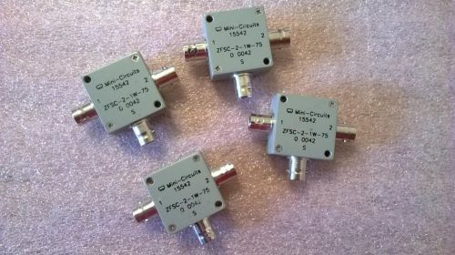 UA6   4 pcs Mini-Circuits ZFSC-2-1W-75 Power Splitter/Combiner 5-600MHz 75 Ohm