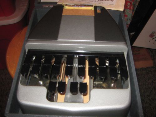 Vintage LaSalle Stenotype Court Reporter Stenograph Machine with Orginal Case