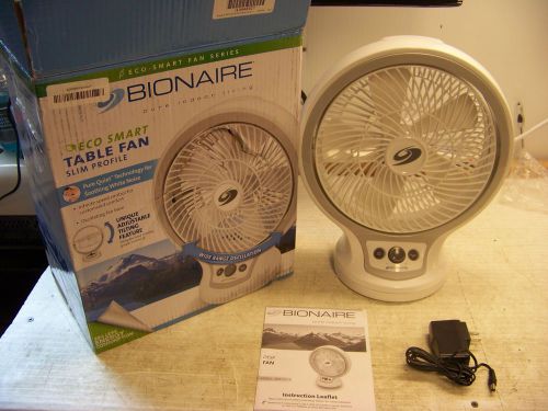 BIONAIRE ECO SMART TABLE FAN SLIM PROFILE DOES NOT OSCILLATE  FAST/FREE SHIPPING