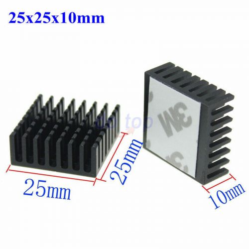 5pcs 25x25x10mm Aluminum Heatsink for Chip CPU VGA RAM IC LED Heat sink Cooler