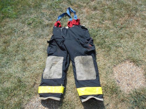 Vintage firefighter  pants  / turnout gear size 38 length 30, globe/ cairns/ blk for sale