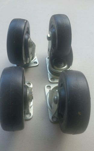 LOT 4 faultless Casters Evansville IND wheels heavy duty wheel swivel 3 1/2 4&#034;