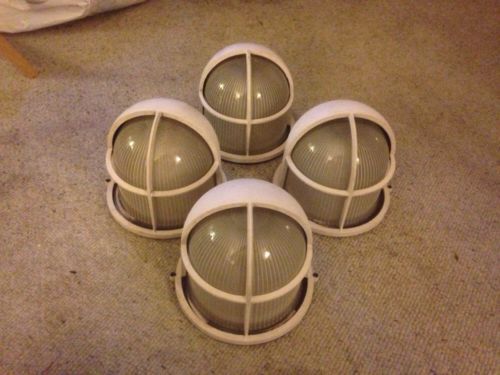 Vintage industry light covers (ceiling or wall mounted) class and steel for sale