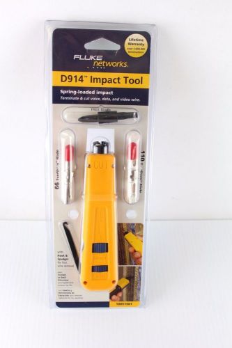 Nib fluke network d914 impact tool spring loaded 66 110 eversharp blade 10051501 for sale