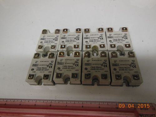 8 Chickmaster Solid State Relays 244B-50-4257 25a 24-28 vac