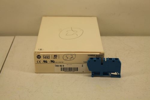 Allen Bradley 1492-R6-B Terminal Blocks Box of 50 Blue New In Box