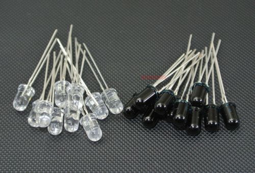 5mm led  infrared emitter and ir receiver diode 940nm 10pairs(20pcs) for sale