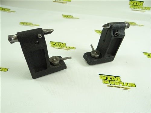 NICE PAIR OF PRECISION CENTERS  2-7/16&#034; CENTER HEIGHT T SLOT BASE