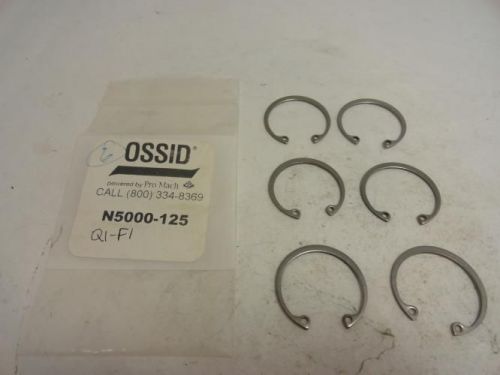 155671 New-No Box, Ossid N5000-125 LOT-6 Retaining Rings