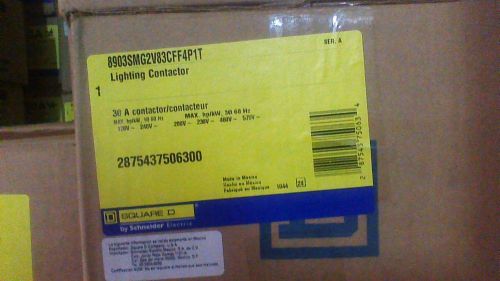 SQUARE D 30A HEAVY DUTY LIGHTING CONTACTOR 8903SMG2V83CFF4P1T NEW IN BOX     LG