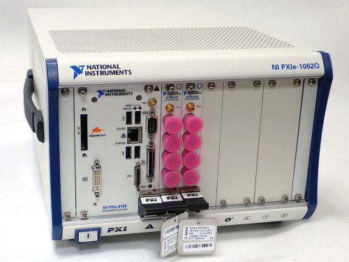 NATIONAL INSTRUMENTS NI PXIe-1062Q 8-SLOT CHASSIS w/ PXIe-810, PXI-4461 &amp; 4462