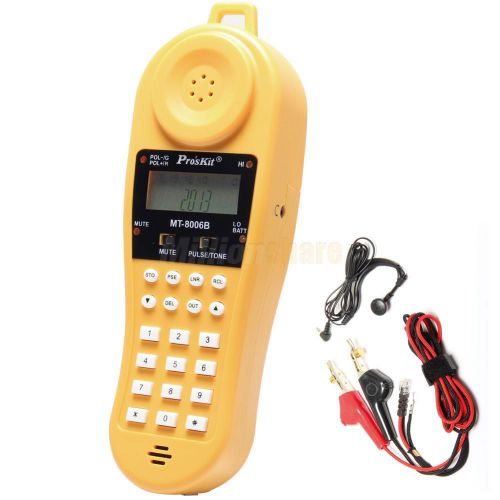 Pro&#039;s Kit MT-8006B Digital LCD Telephone Butt Set Telephone Tester Data Driver