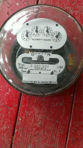 Duncan electric meter type MF-S