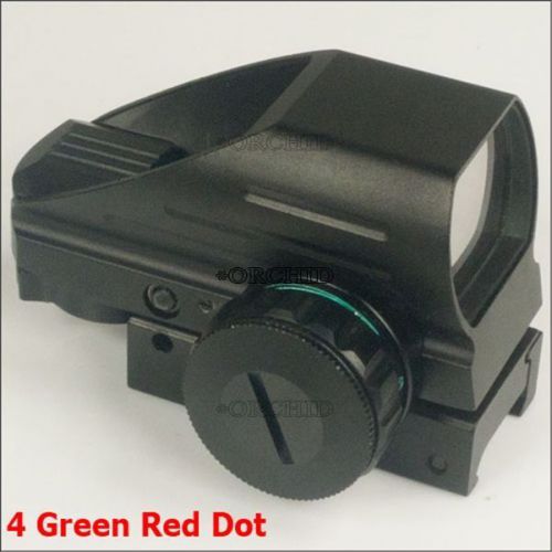 Red green dot 4 cross tactical rail laser beam 1x22x33 electronic hunting for sale