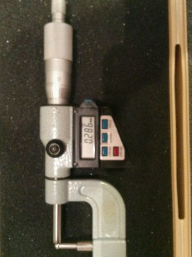Mitutoyo 0-1&#034; digital spherical anvil tube micrometer for sale