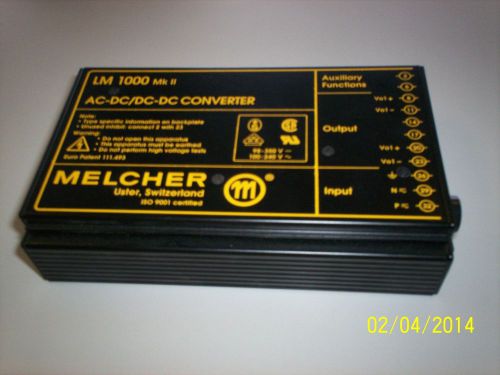 used  MELCHER AC-DC/DC-DC Converter LM 1000 Mk ll ,00094505,LM 1001-7R,0094,ED