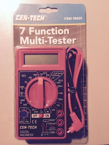 7 Function Digital CEN-TECH Multimeter Multi-tester (BRAND NEW)