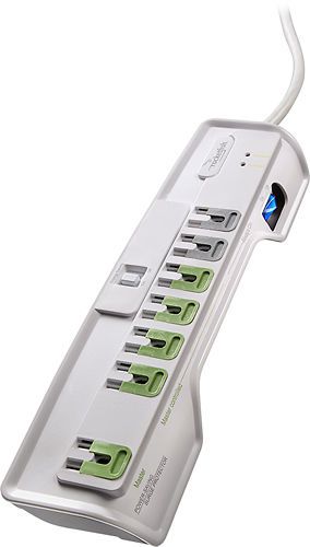 Rocketfish 7-Outlet Power Manager w/Surge Protection RF-PCS7ES13 Home or Office