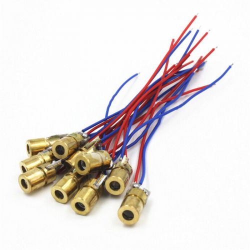 10x Mini 650nm 5mW 5V Laser Dot Diode Module Head DUS