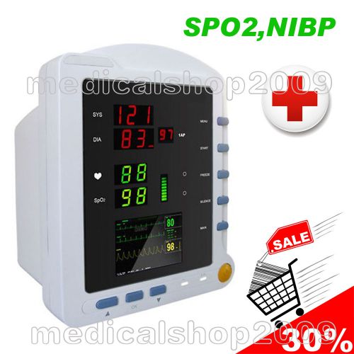 Contec ICU Patient Monitor Vital Signs Monitor NIBP/SPO2/Pulse Rate,New