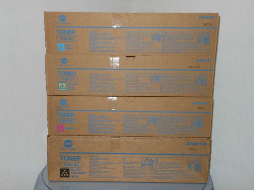 Konica minolta c6501 cymk toner set / tn612 cymk / one complete set/ new in box for sale