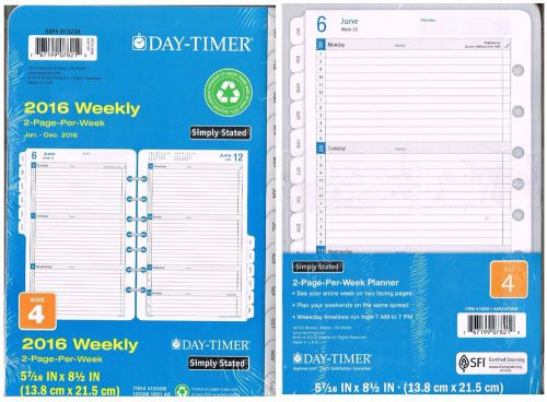 Day-Timer Weekly Refill 2016, 12 Months, Loose-Leaf, Desk Size   (12028)