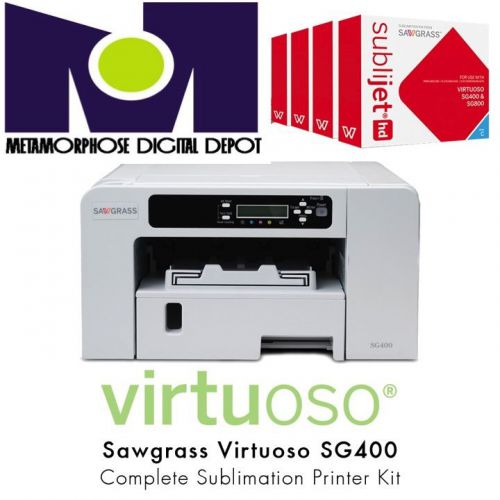 Dye sublimation printer sawgrass virtuoso sg400 (ricoh based) with ink set  kit for sale