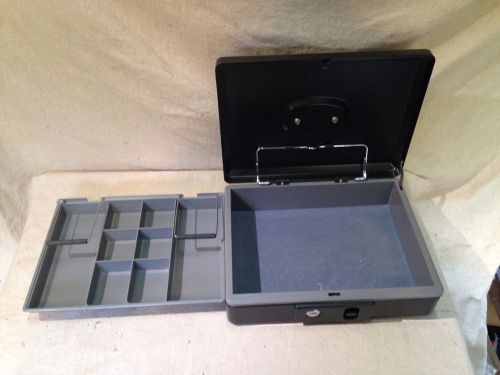 Sentry cash box with tray money coins 11.5 x 9 x 3.5&#034;