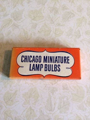 Box Of 9 Chicago Miniature  PR3 Flashlight Bulb Lamps NOS 3.57 VOLT .50 AMP