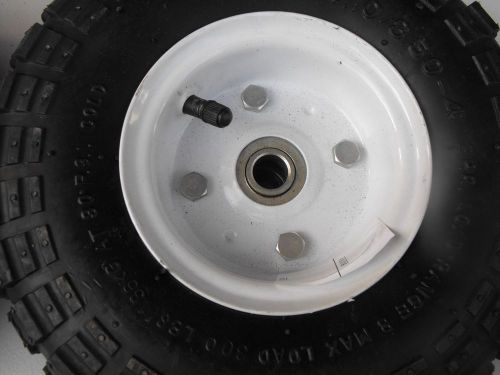 Utility Cart Pneumatic 10&#034; Tire 4.10-3.50 / 4 Wheel Bearing insert