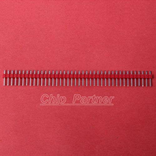 10pcs red 40pin 1x40p male breakable pin header 2.54mm for sale